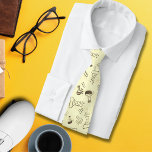 Science Chemistry Teacher Pattern Tie<br><div class="desc">The men's tie features a captivating pattern inspired by science equipment and lab items, making it a perfect gift to present to a father or teacher. The design showcases a variety of scientific tools and symbols, such as beakers, test tubes, microscopes, atoms, and formulas. The intricate details of these elements...</div>