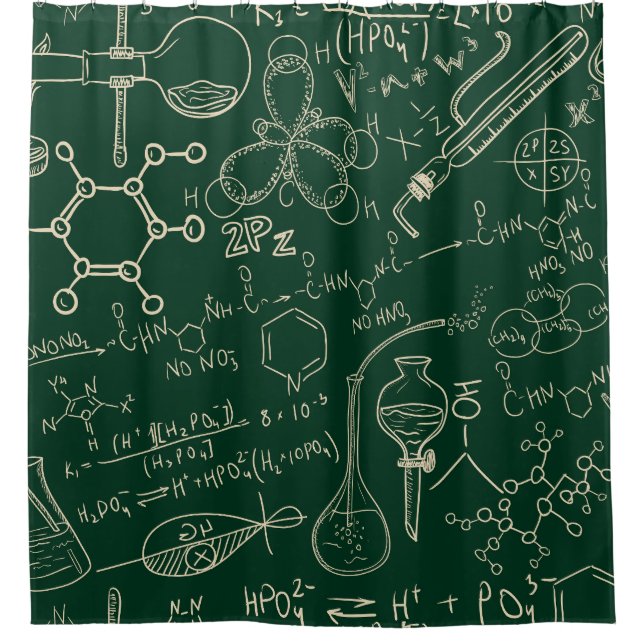 Science, chemistry, vintage laboratory pattern (Front)