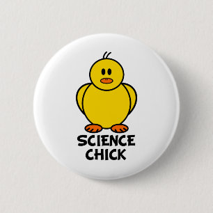 Science Chick 2 Inch Round Button