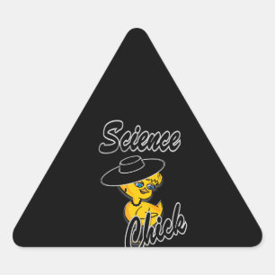 Science Chick #4 Triangle Sticker