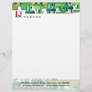 Science Circuit Green Letterhead