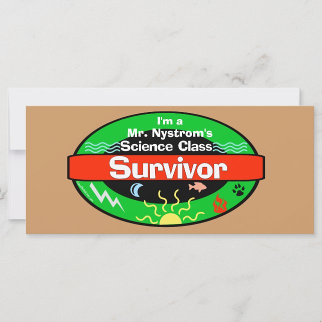 Science Class Survivor Including Periodic Table (Front)