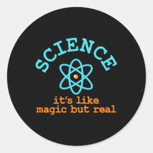 Science classic round sticker