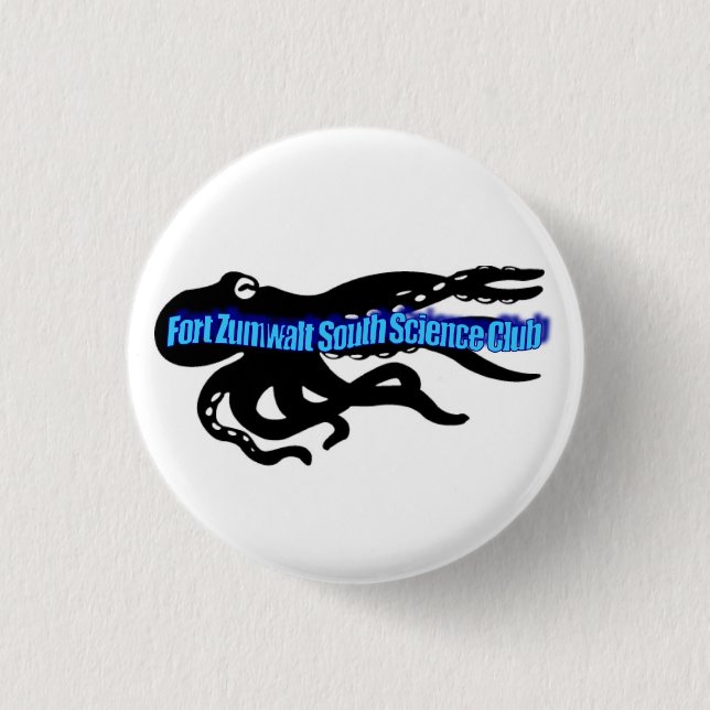 Science Club! 1 Inch Round Button (Front)