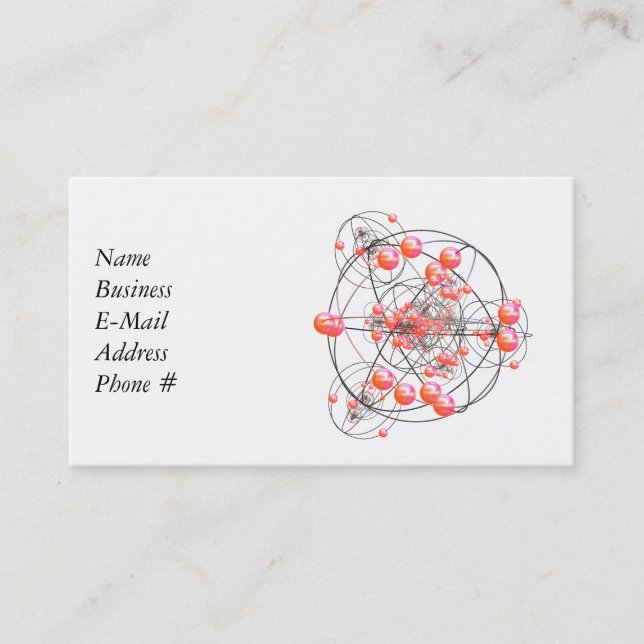 Science Cluster Business Card (Front)