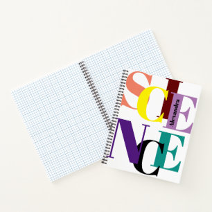"SCIENCE" colourful personalized Notebook