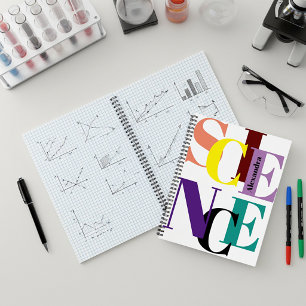 "SCIENCE" colourful personalized Notebook
