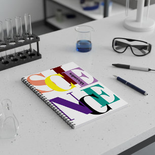 "SCIENCE" colourful personalized Notebook