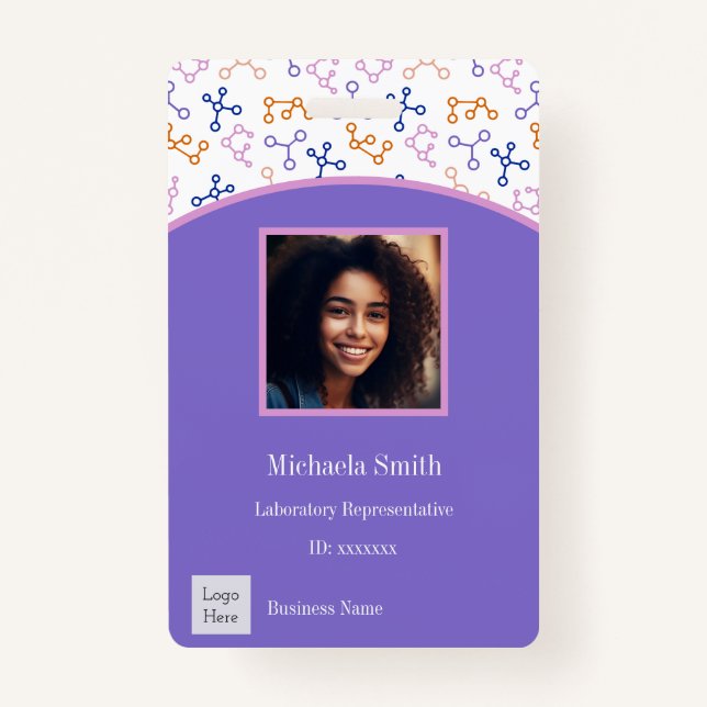 Science Corporate Employee Photo Badge (Front)