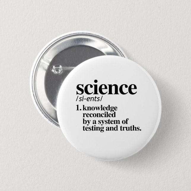 SCIENCE DEFINITION 2 INCH ROUND BUTTON (Front & Back)