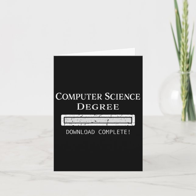 Science Degree Graduation  Card (Front)