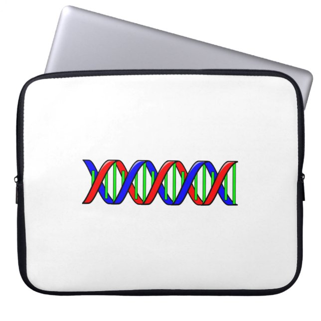 Science DNA Strand Laptop Sleeve (Front)