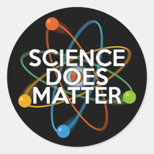 SCIENCE DOES MATTER CLASSIC ROUND STICKER