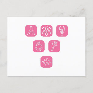 Science Elements Items Postcard