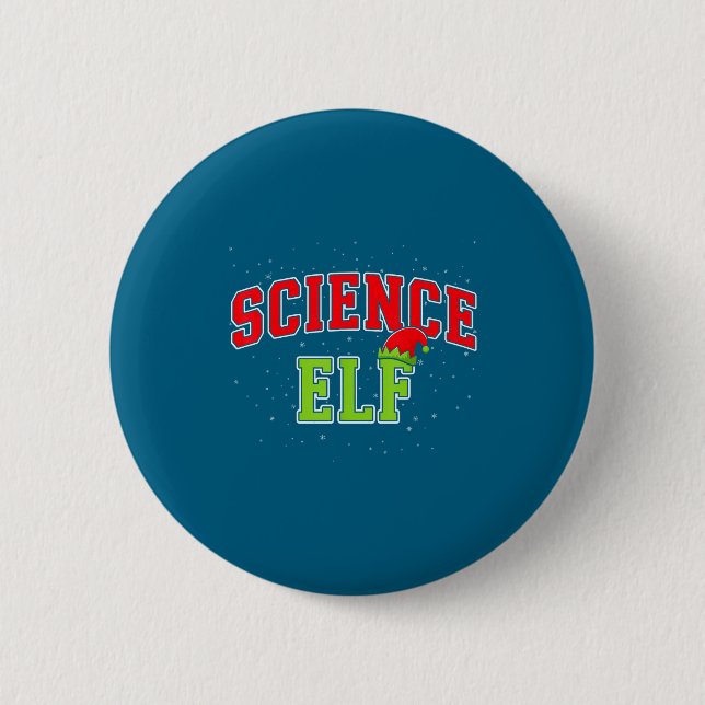 Science Elf Christmas Family Matching Group Xmas S 2 Inch Round Button (Front)