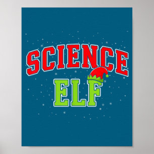 Science Elf Christmas Family Matching Group Xmas S Poster