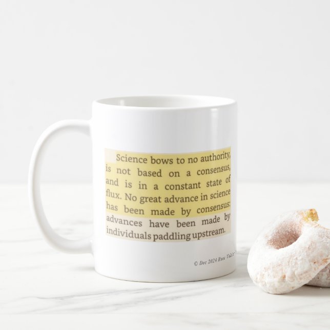 Science et citations de Feynman par RoseWrites Mug (Avec donut)