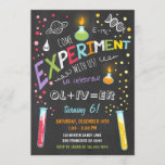 Science Experiment Birthday Invitation Boy<br><div class="desc">♥ A perfect way to invite your guests to your little one's birthday party!</div>