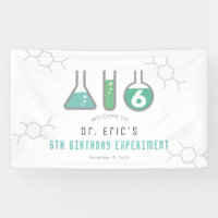 Science Experiment Green Boy Birthday Welcome