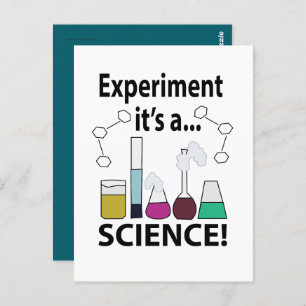 Science Experiment It's a Science Postcard