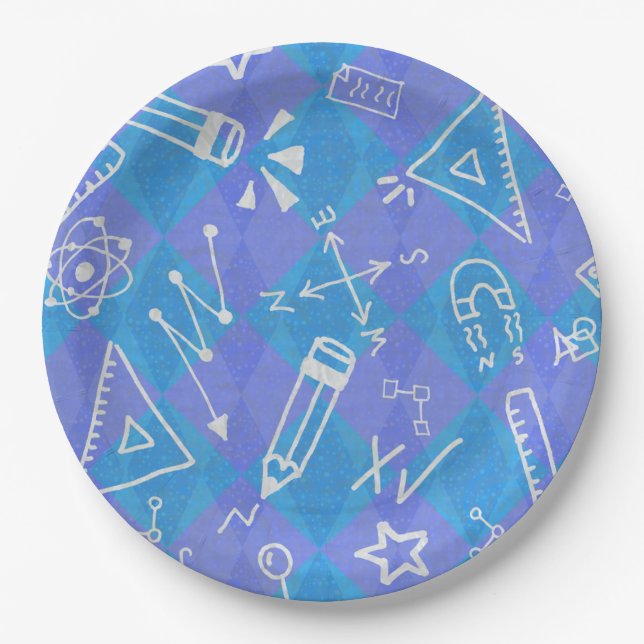 Science Experiment Lab Scientist Chemist Birthday Paper Plate (Front)