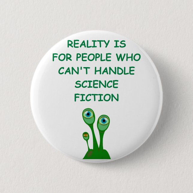 science fiction 2 inch round button (Front)