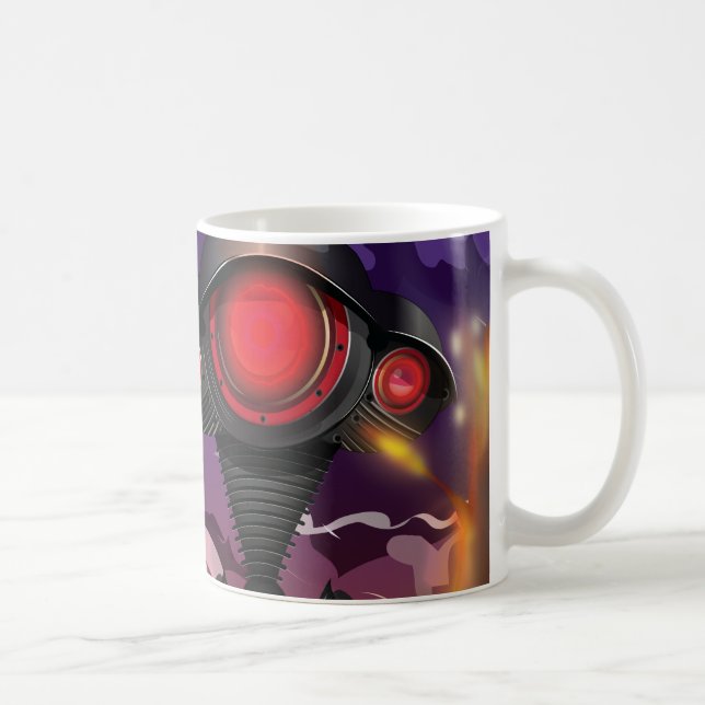 Science Fiction Alien Tripod Attack! Coffee Mug (Right)