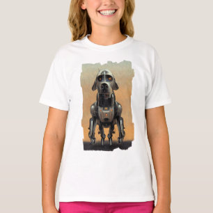 Science Fiction Art Portrait of a Robot Dog T-Shirt