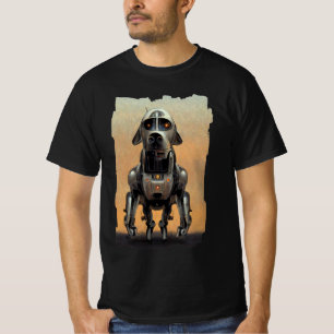 Science Fiction Art Portrait of a Robot Dog T-Shirt