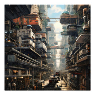 Science Fiction City Photo Print