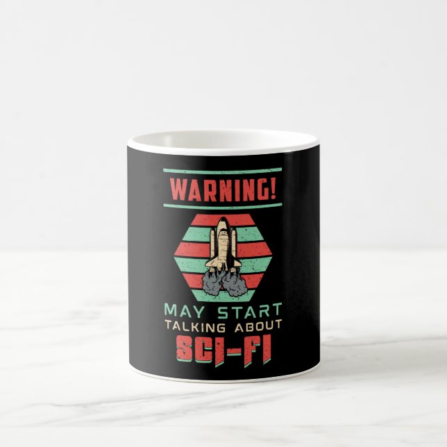 Science Fiction Day Space Alien Science Nerds Gift Coffee Mug (Center)