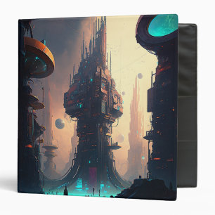 Science Fiction Futuriste Ville 3 Cercle Classeur