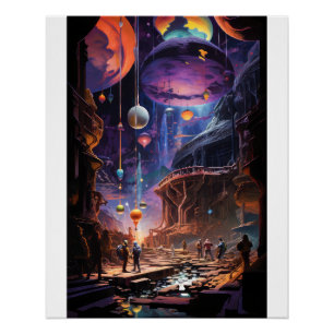 Science Fiction Scene Poster