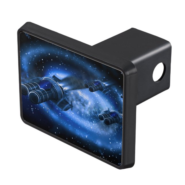 Science Fiction Spaceship Trailer Hitch Cover (Top Right)
