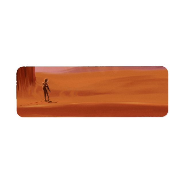 Science-fiction Vintage Mars Vacation Illustration (Devant)