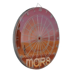 Science Fiction Vintage Mars Vacation Illustration Dartboard