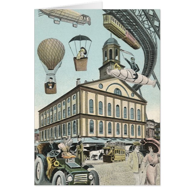 Science Fiction vintage, Victorian Steam Punk City (Devant)