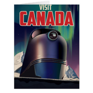 Science fiction Visit Canada travel poster