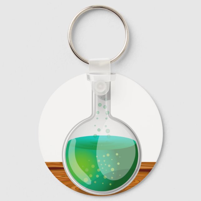 Science Flask Keychain (Front)
