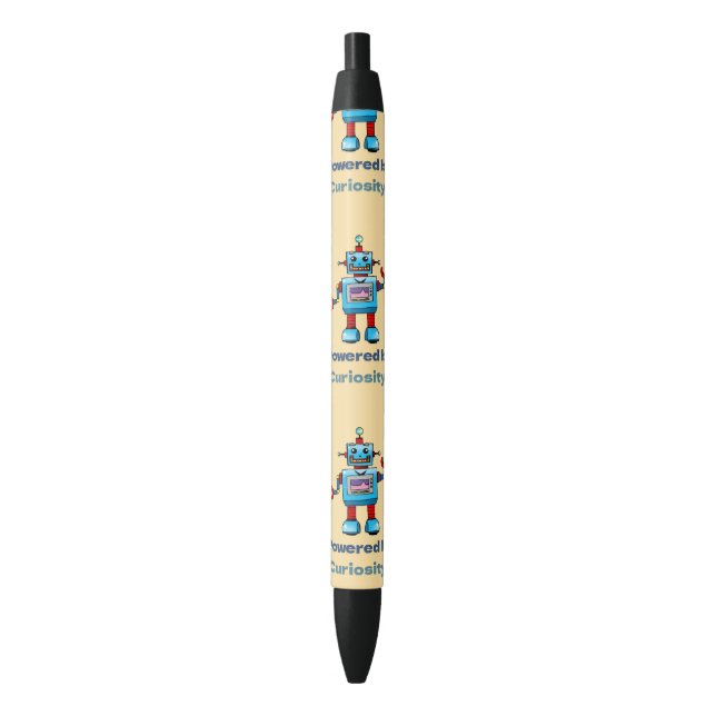 science for kids - robot black ink pen (Front Vertical)