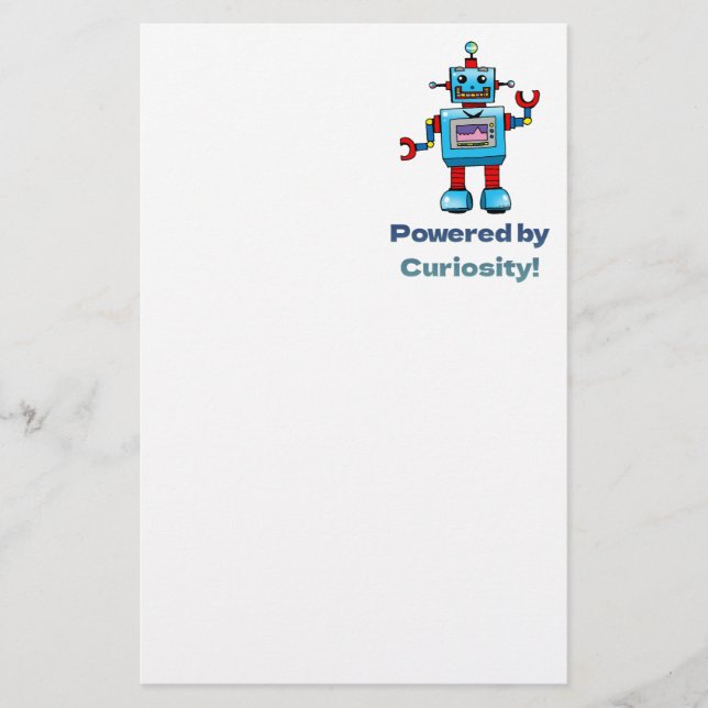 science for kids - robot stationery (Front)