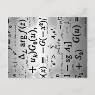 Science Formulas Postcard