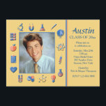 Science Frame Graduation Party Invitation<br><div class="desc">Celebrate a science major's graduation with this handsome science lab photo invitation. (FP) The card is easy to customize with your wording, font, font colour, paper shape options and choice of six paper types. White envelopes included. Nervous about designing and ordering your card online? No need to worry. Just order...</div>