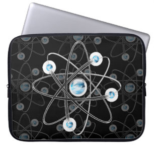 Science Geek Atom Symbol Laptop Sleeve
