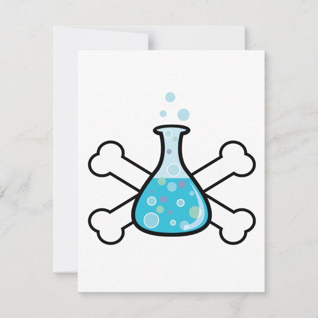 science geek beaker and crossbones design (Front)