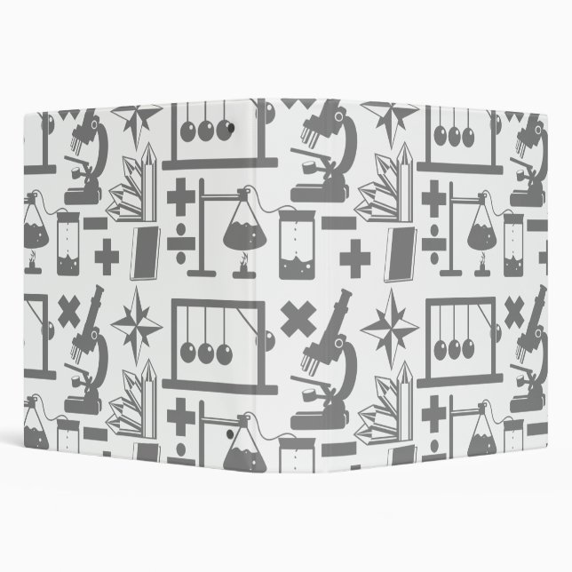 Science Geek Nerd Pattern Binder (Background)