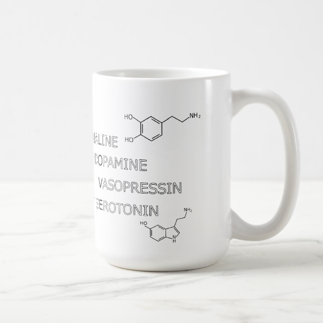 Science Geeky Chemical Structure of Love Coffee Mug (Right)