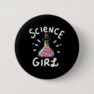 Science Girl Chemistry Biology Student Teacher Sma 2 Inch Round Button