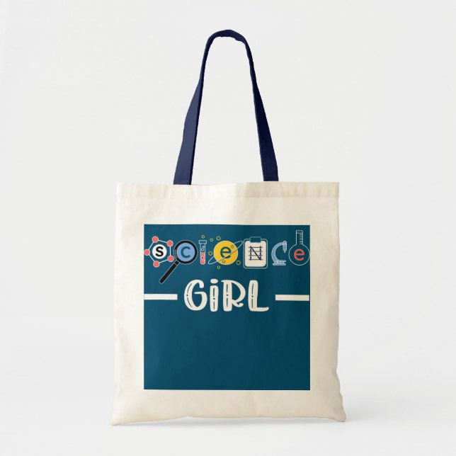 Science Girl Women In Science Female Scientist Tote Bag (Front)