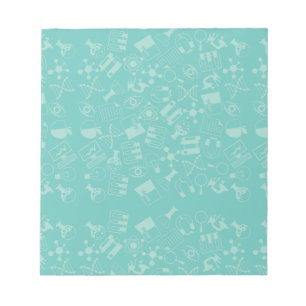 Science Icons Pattern Post-it Notes